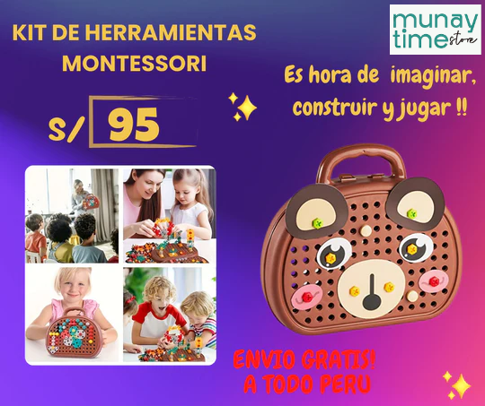 KIT HERRAMIENTAS MONTESSORI